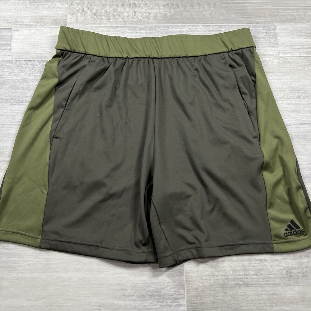 Adidas Men's Large 7" Inseam Yoga‎ Training Shorts Shadow Olive HC4432 NEW